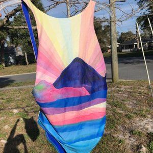 Mara Hoffman one piece bathing suit M